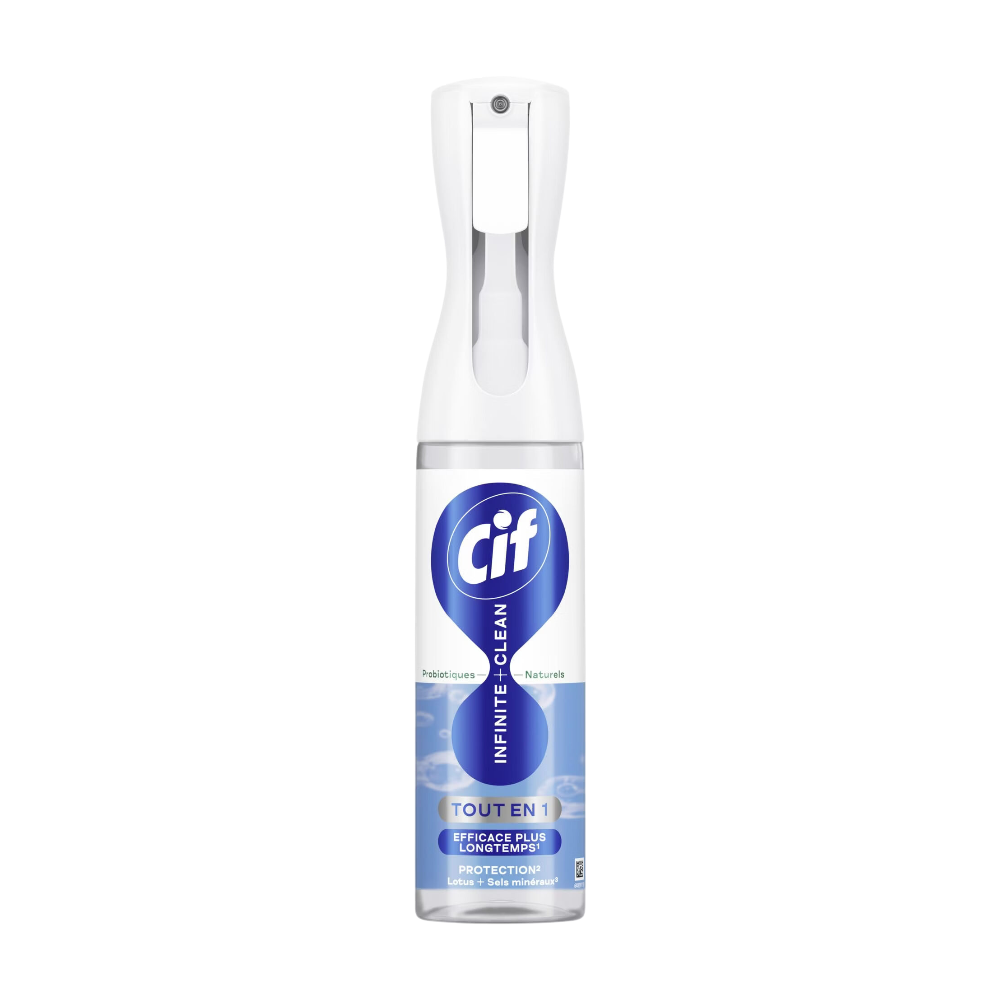 CIF Infinite+Clean Spray Nettoyant Multi-Usages Lotus & Sels Minéraux 280 ml