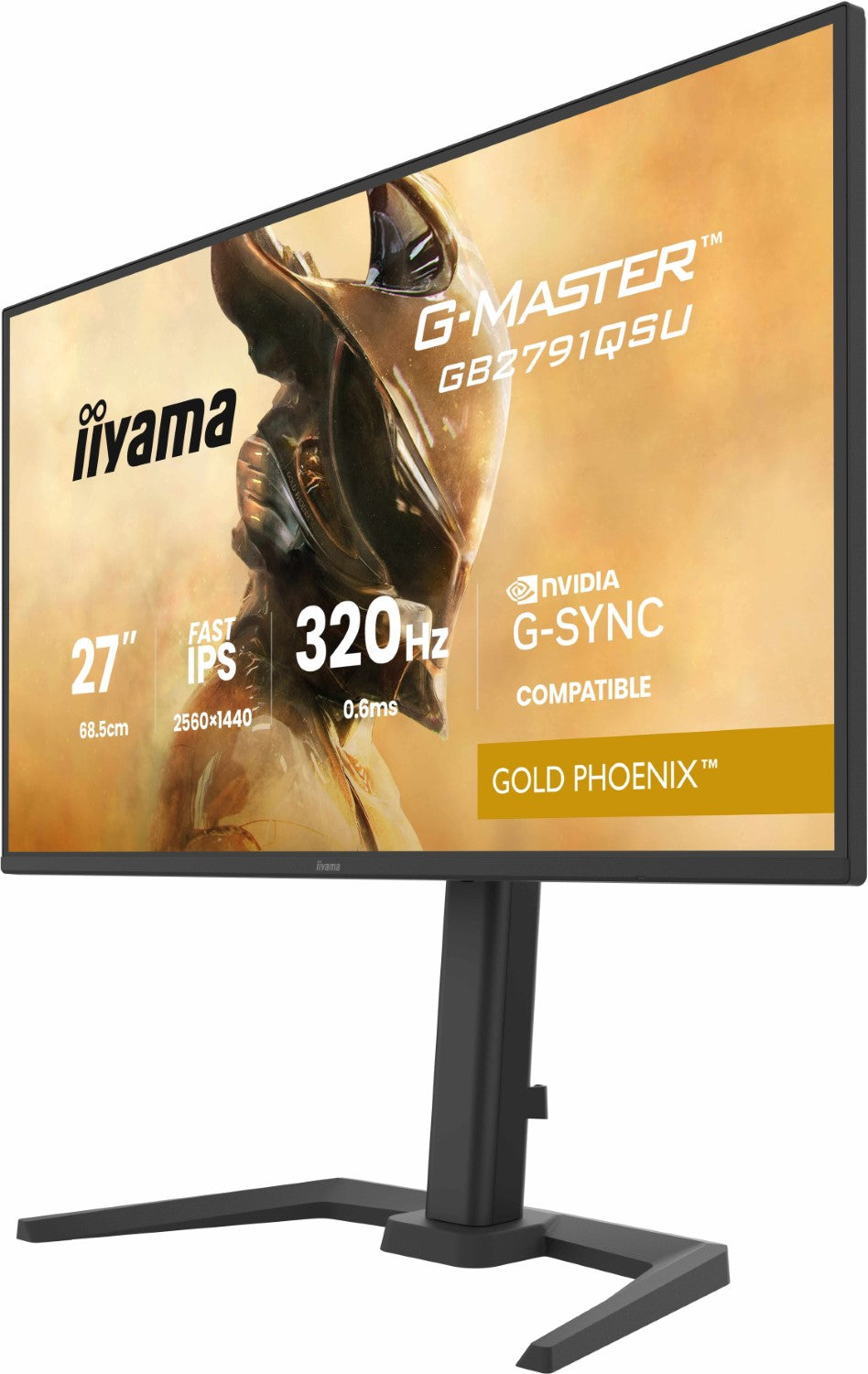 iiyama G-Master Gold Phoenix GB2791QSU-B1 Moniteur d'ordinateur 68,6 cm 2560 x 1440 pixels Wide Quad HD Noir
