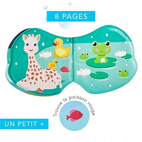 SOPHIE LA GIRAFE Livre de Bain 8 Pages, Dès 4 Mois