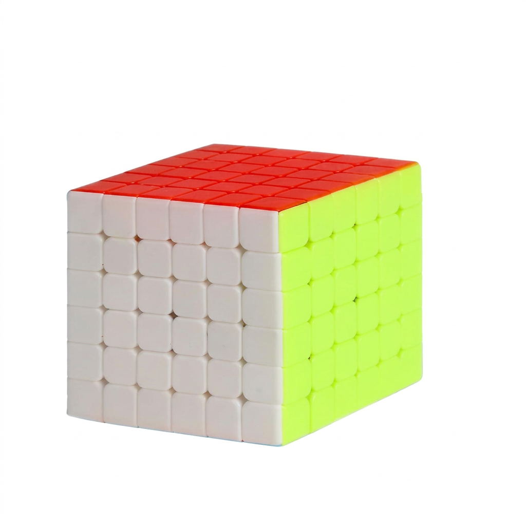 V-Cube 6x6 Speed Cube, sans Autocollants Couleur Unie, Défi Absolu Puzzle en ABS
