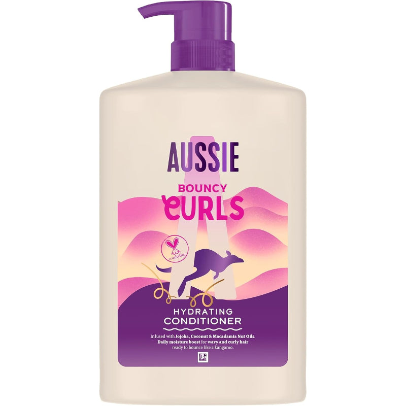 Aussie Bouncy Curls Après-shampooing Hydratant pour Cheveux Ondulés et Bouclés - 1000 ml