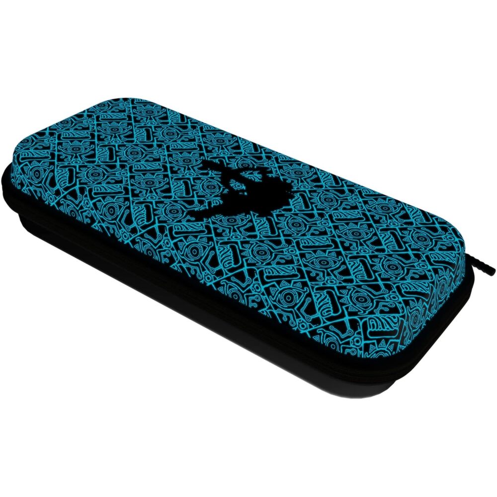 PDP Étui Rigide Travel Case Nintendo Switch, Switch Lite et Switch OLED - Rangement 14 Jeux - Licence Officielle The Legend of Zelda - Design Lumineux - Motif Glow Link