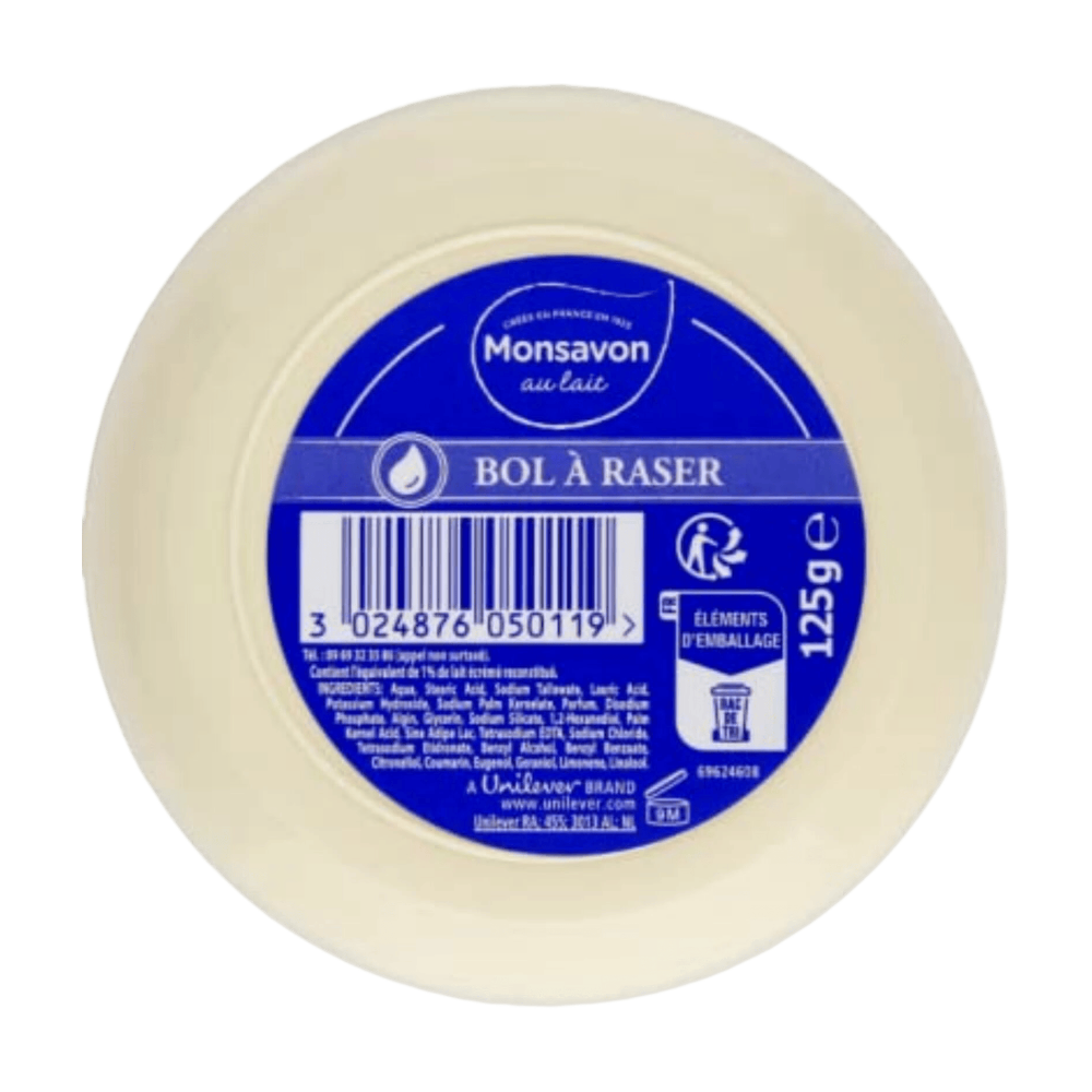 Monsavon Savon de Rasage en Bol Formule Classique 125 g