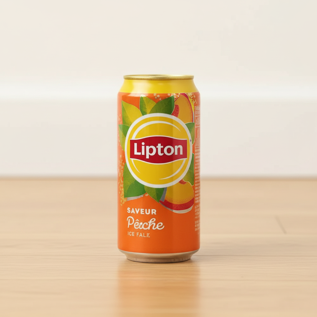 Lipton Thé glacé pêche en canettes - 24 x 33 cl