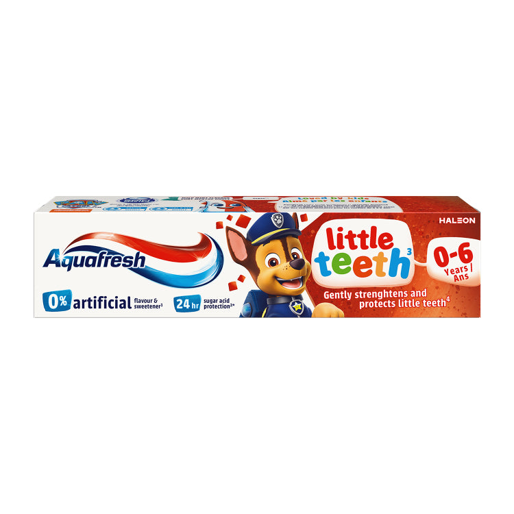 AQUAFRESH Little Teeth - Dentifrice 0-6 Ans Pat Patrouille - 50ml