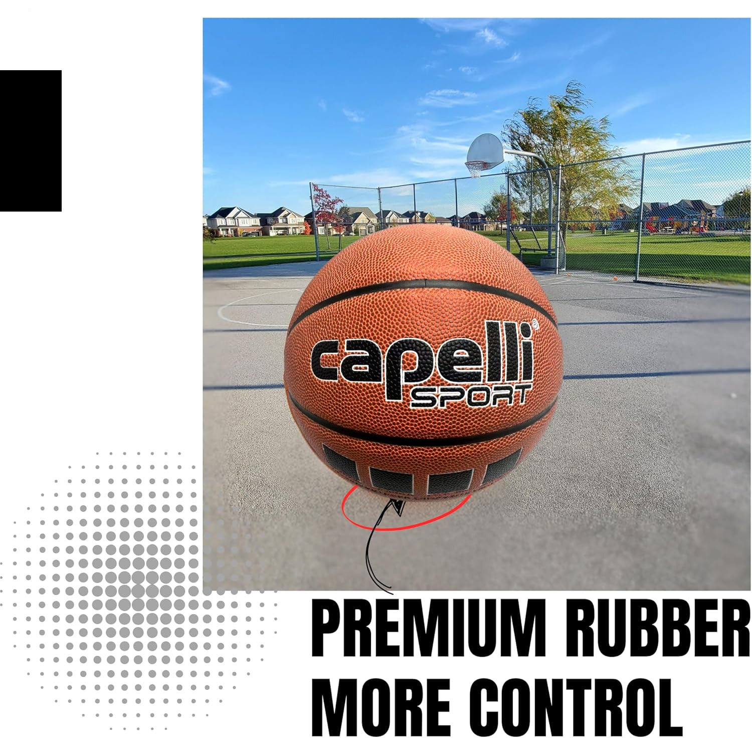 Capelli Sport Ballon de basket CS taille 7 Équipe I en polyuréthane intérieur/extérieur