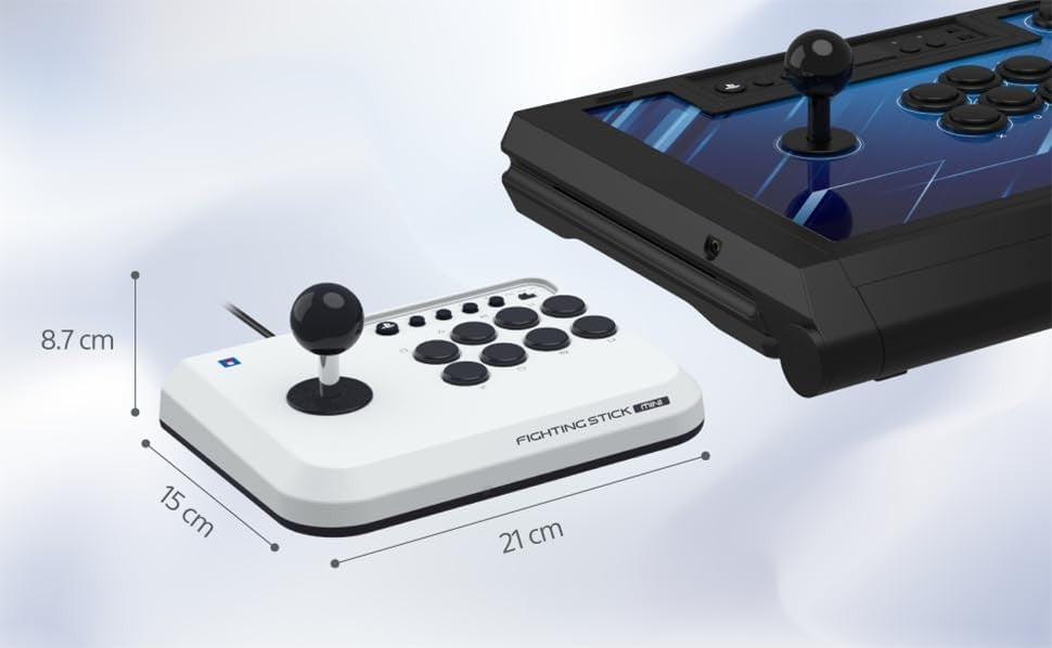 HORI Stick arcade filaire Fighting Stick Mini pour PC/PS4/PS5 - Blanc
