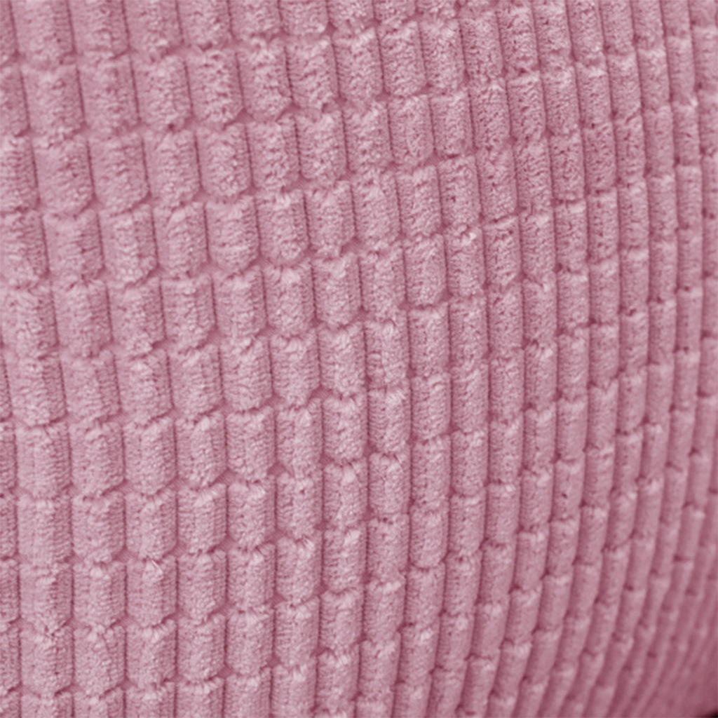Deconovo Housse de coussin en velours, coloris rose, 45 x 45 cm, 1 pièce