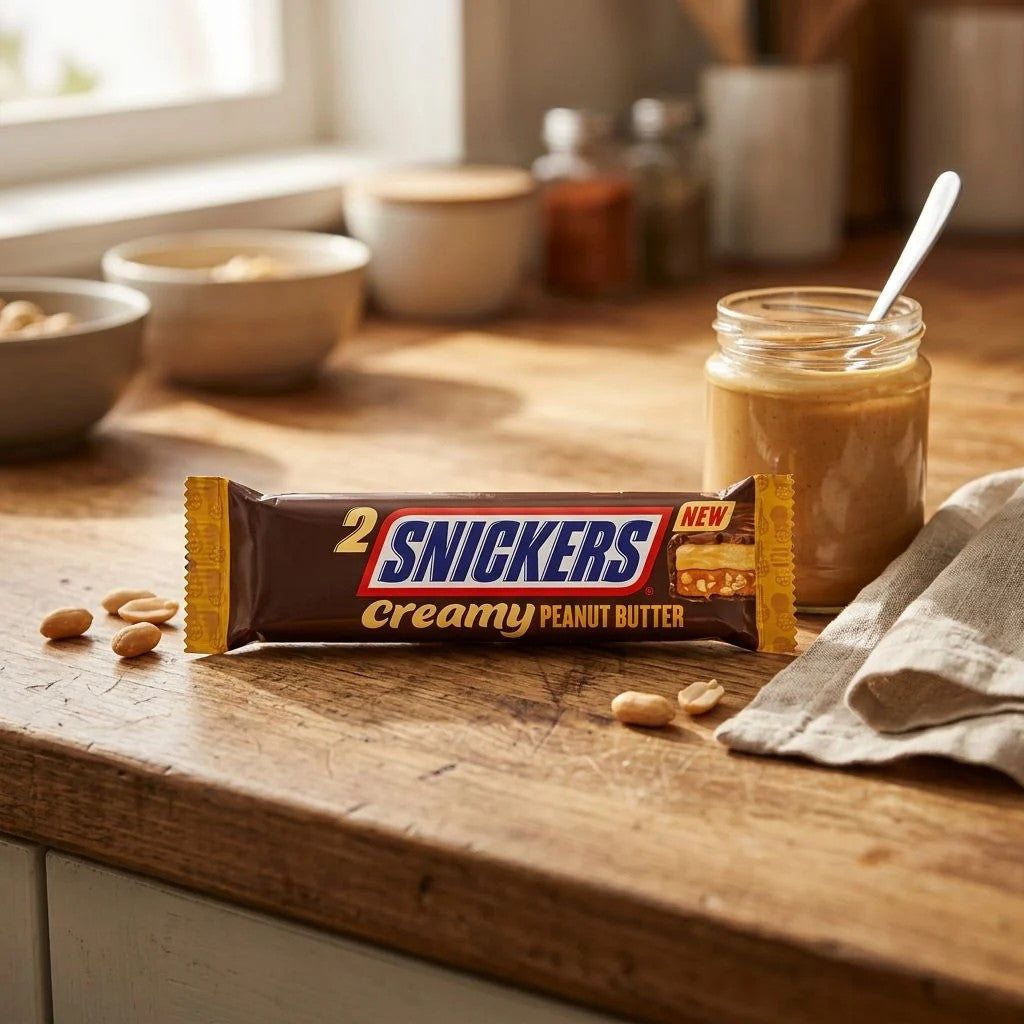 SNICKERS Barre de collation onctueuse au chocolat et au beurre de cacahuète 36.5 g