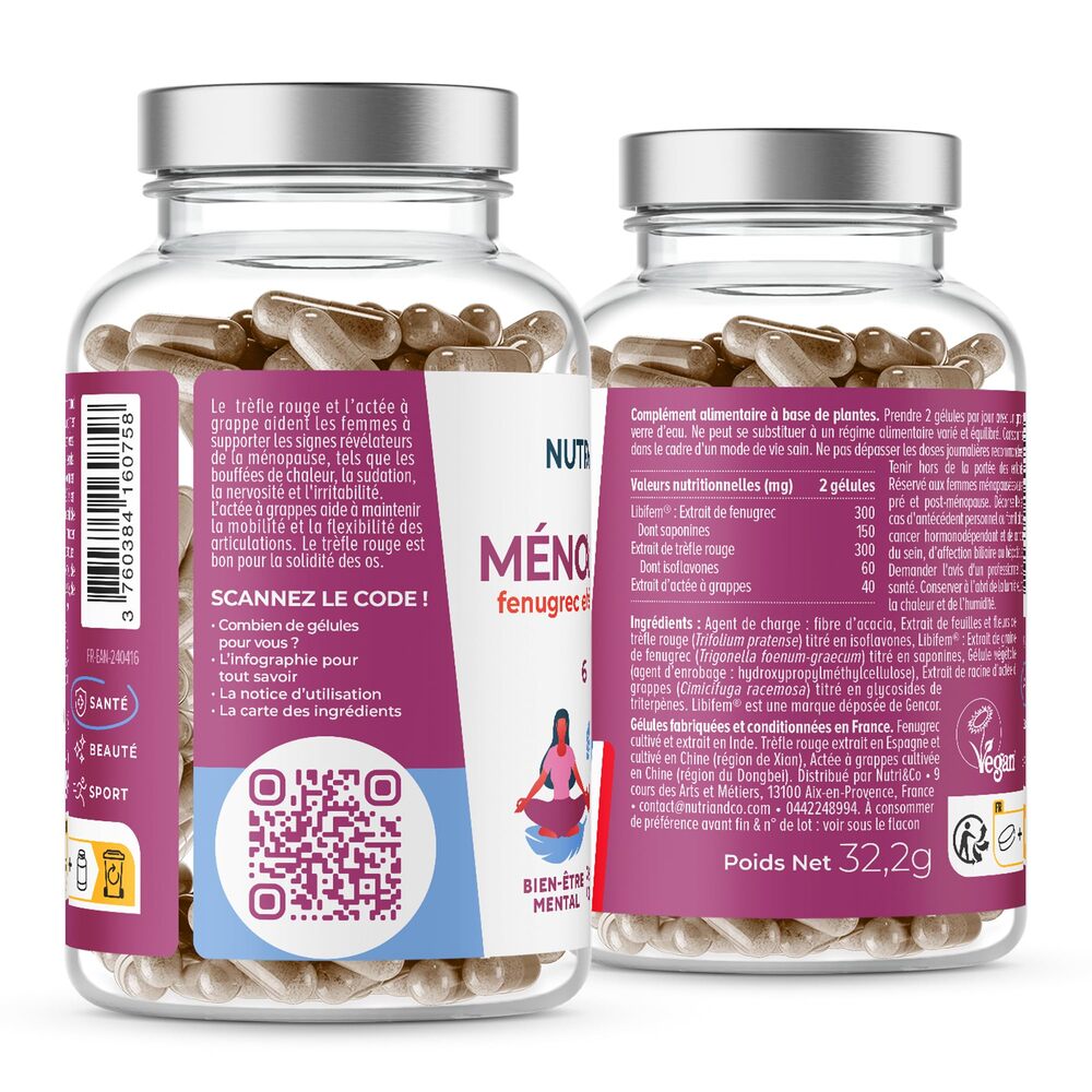 Nutri&Co Formule Ménopause - 60 gélules