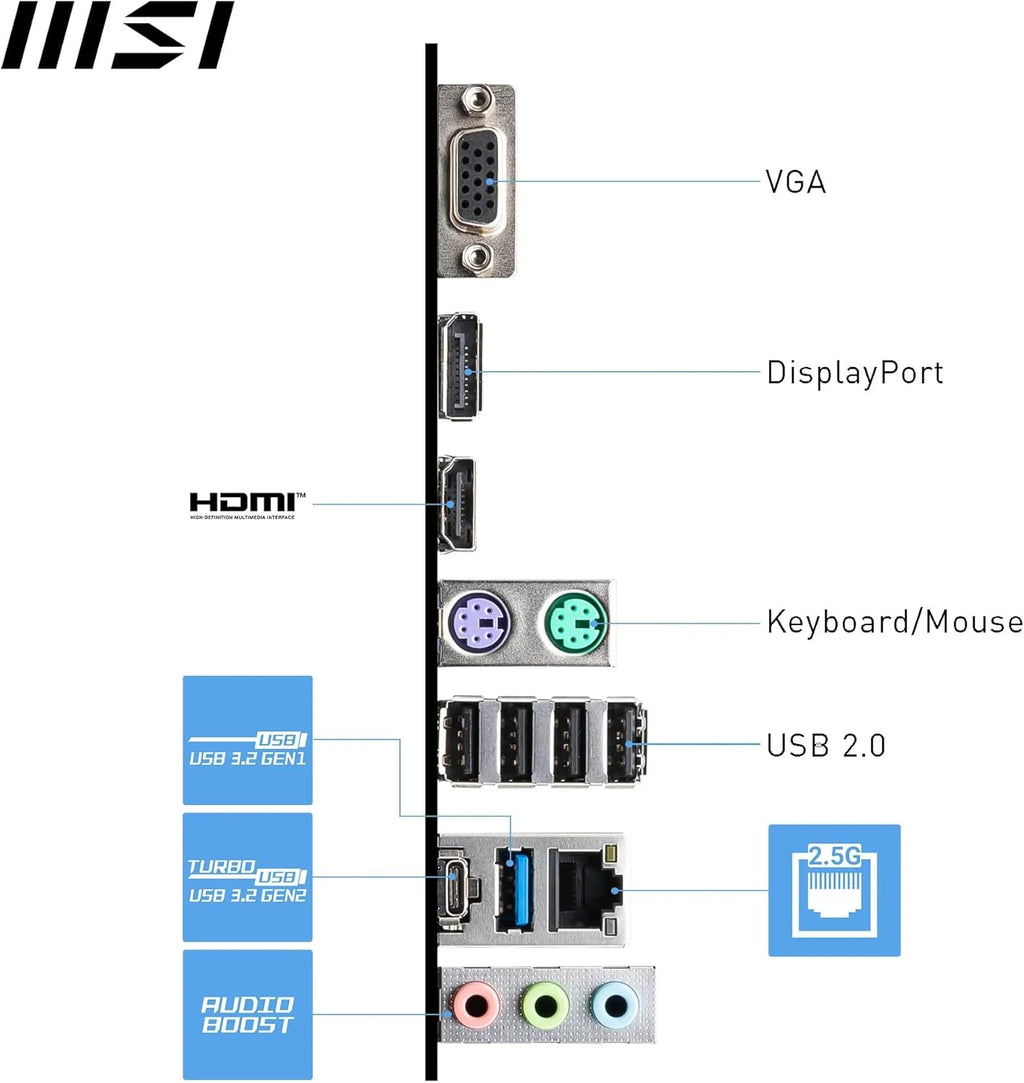 MSI PRO B760M-P Carte mère Intel B760