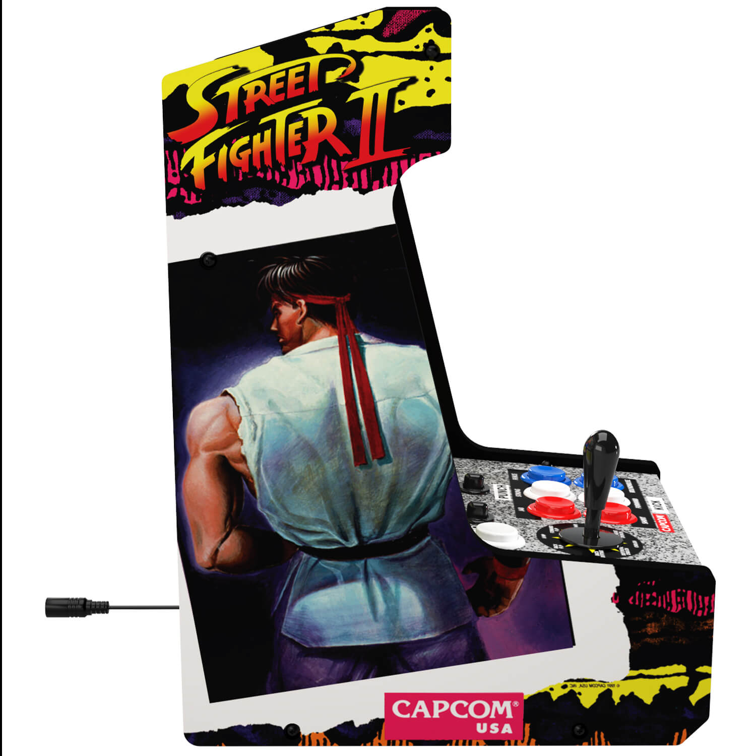 Arcade1Up Borne d'arcade Street Fighter Countercade, sous licence officielle Capcom, écran LCD 8 pouces, 5 jeux inclus