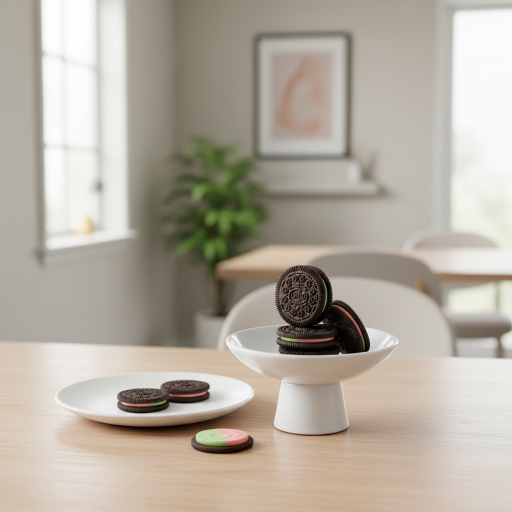 Oreo Crystal biscuits fourrés saveur raisin et pêche 97 g