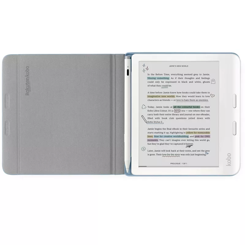 Kobo Étui porte-Stylet pour Kobo Libra Colour - Bleu nuit