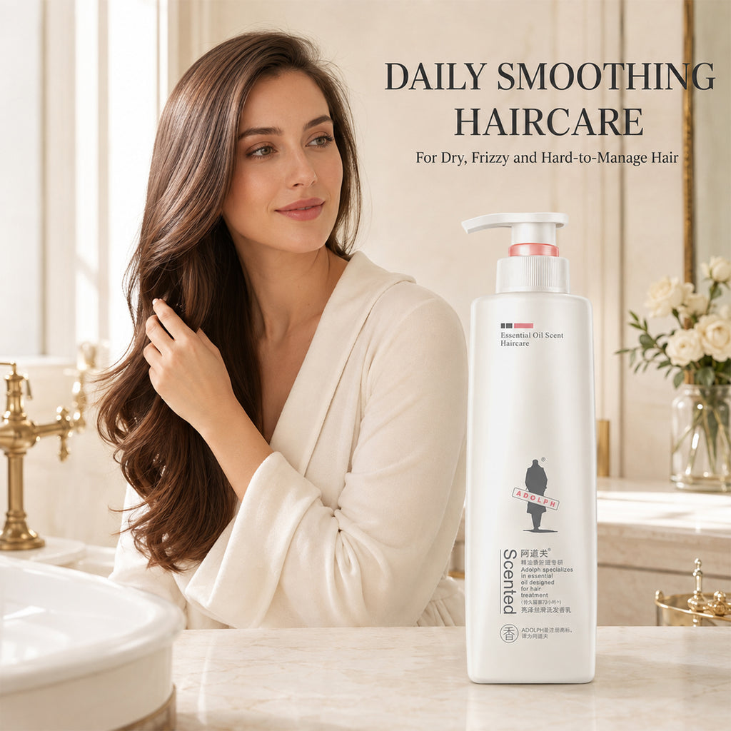 ADOLPH Shampooing Brillance & Lissage aux Huiles Essentielles 520 ml