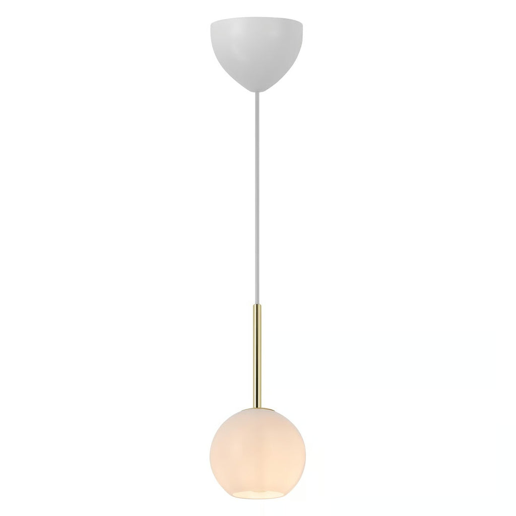Suspension FRANCA 13 verre et métal laiton IP20 E14 - Nordlux, Intérieur