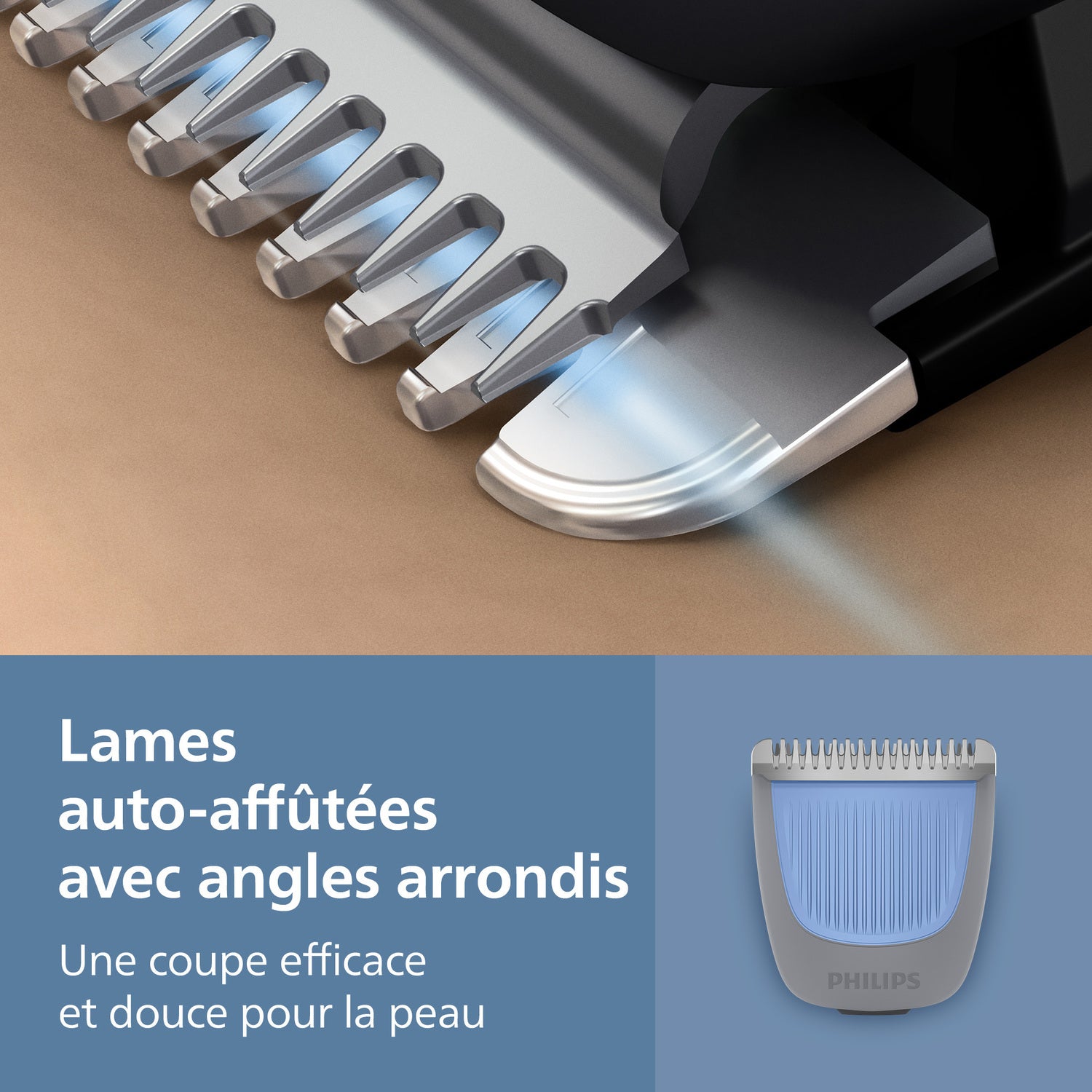 Philips Beard Trimmer Series 3000 BT3619/15 - Tondeuse à Barbe Rechargeable - 20 Hauteurs de Coupe - Lift & Trim - 100 % Étanche - Noir