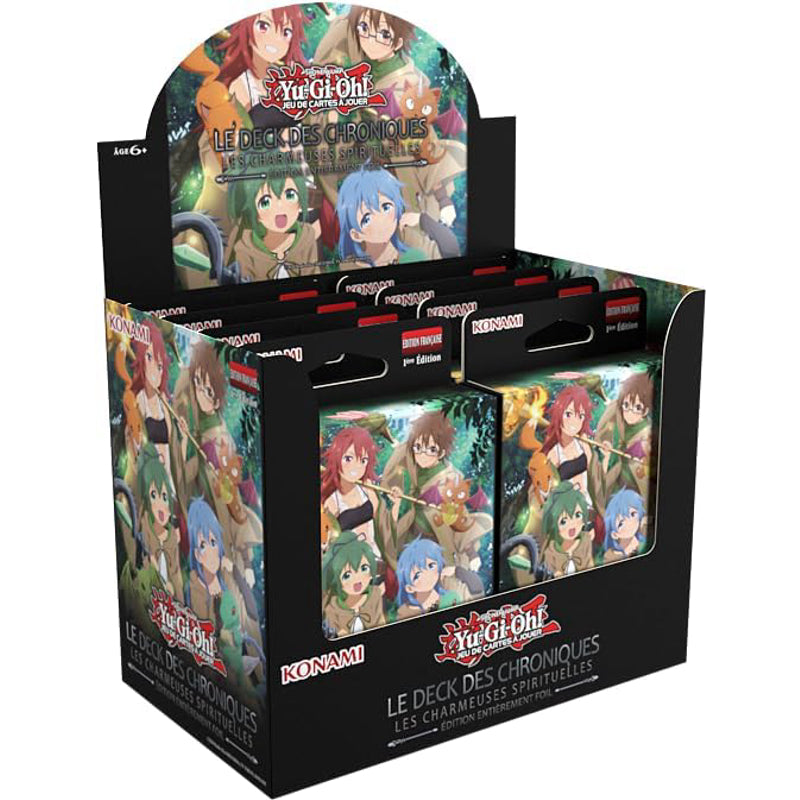 Yu-Gi-Oh! Le paquet des chroniques : Beautés spirituelles - Jeu de cartes - 6 ans et plus - Première édition française - Entièrement en cartes brillantes
