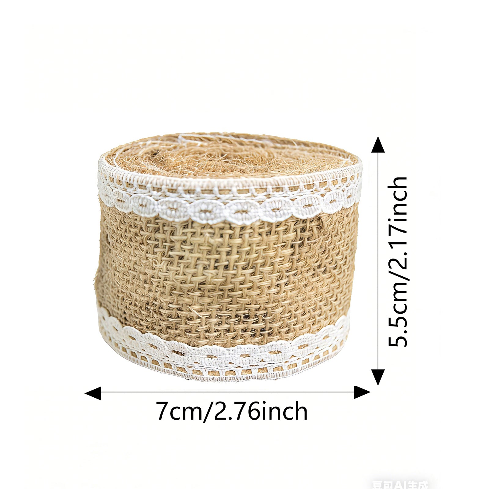JU7CER Rouleau de passepoil en dentelle 2 pièces, 5 cm de large, env. 2 m de long Décorations de Noël et de mariage artisanales Ruban d'emballage, embellissements de cadeaux