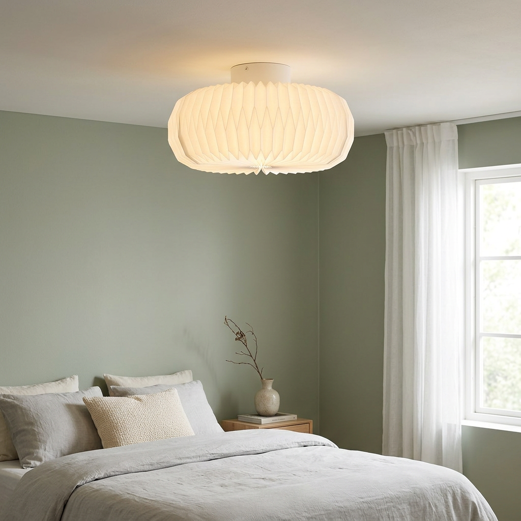 Plafonnier BELLOY 40 papier FSC blanc IP20 E27 - Nordlux, Intérieur