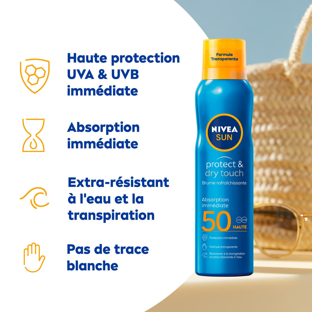 NIVEA SUN Protect & Dry Touch Brume solaire SPF50 - 200 ml