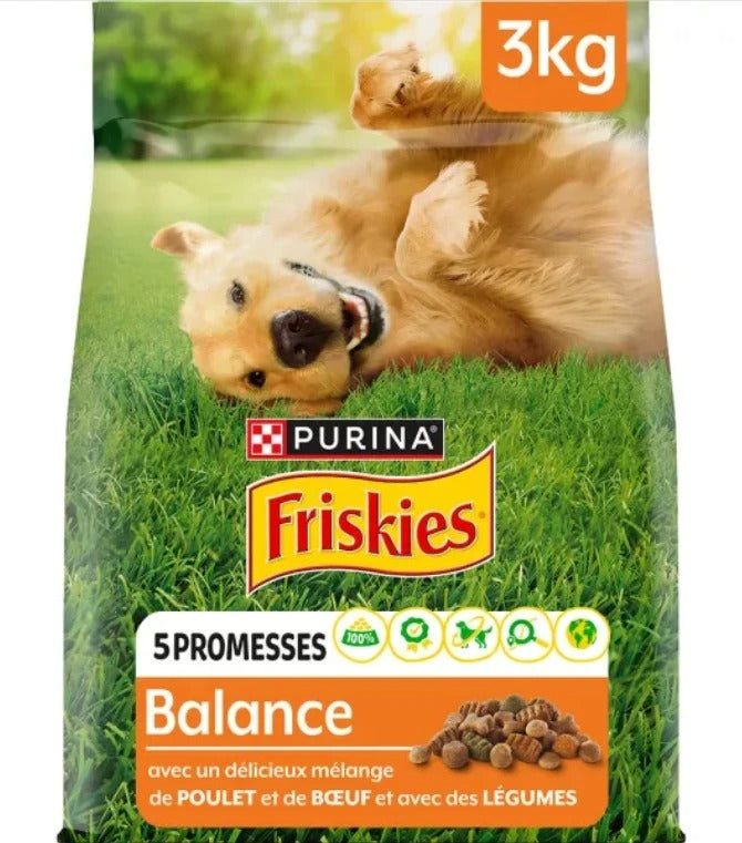 Friskies Vitafit Balance Biscuits pour chien au poulet et aux légumes - 3 kg