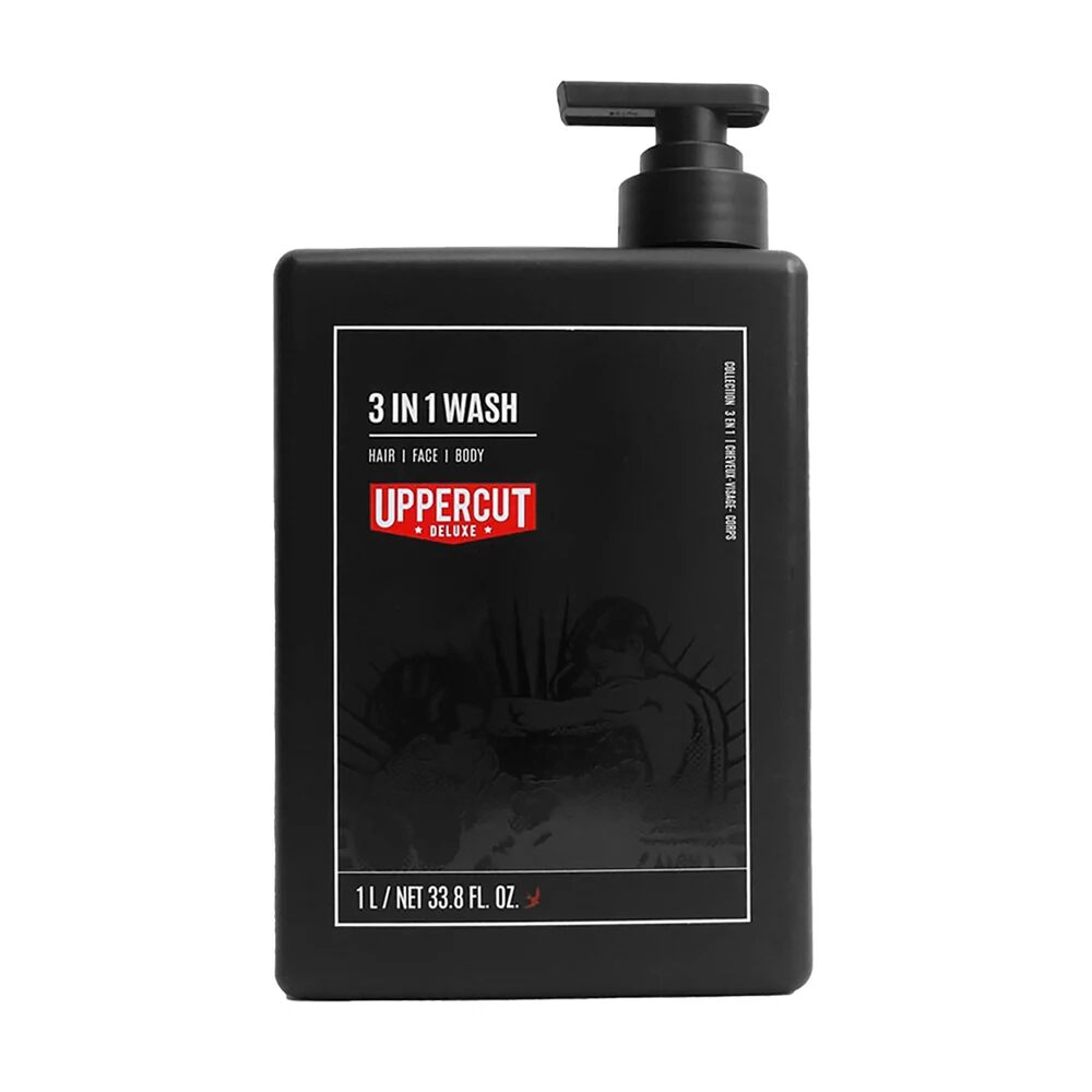 Uppercut Deluxe Nettoyant 3 en 1 / 3-in-1 Duschgel & Shampoo (1000 ml)
