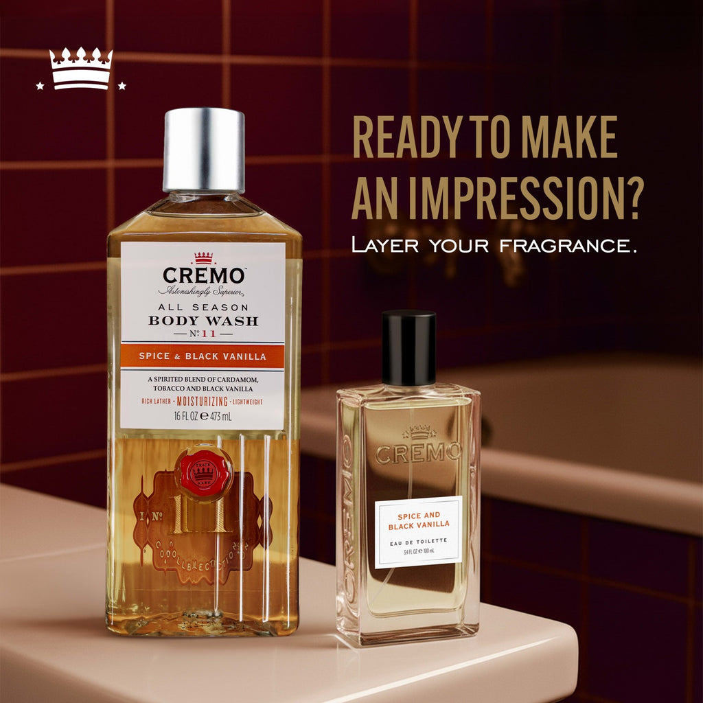 CREMO Épices & Vanille Noire - Eau de Toilette - Parfum Épicé Pour Homme - 100ml
