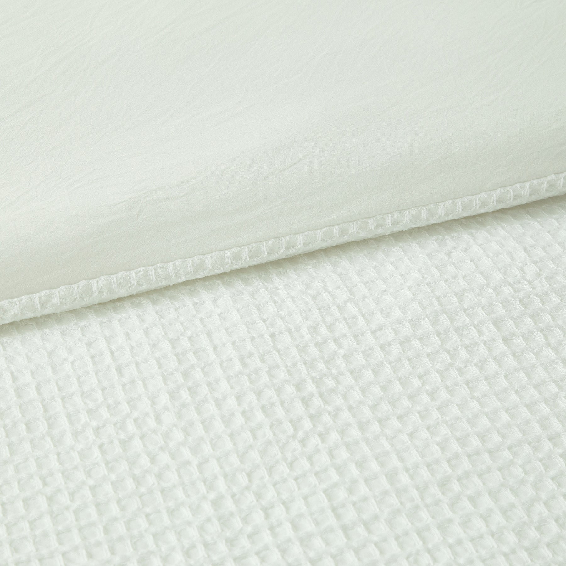 Ensemble housse de couette et taies d'oreiller, blanc, 135 x 200 cm + 80 x 80 cm x 1