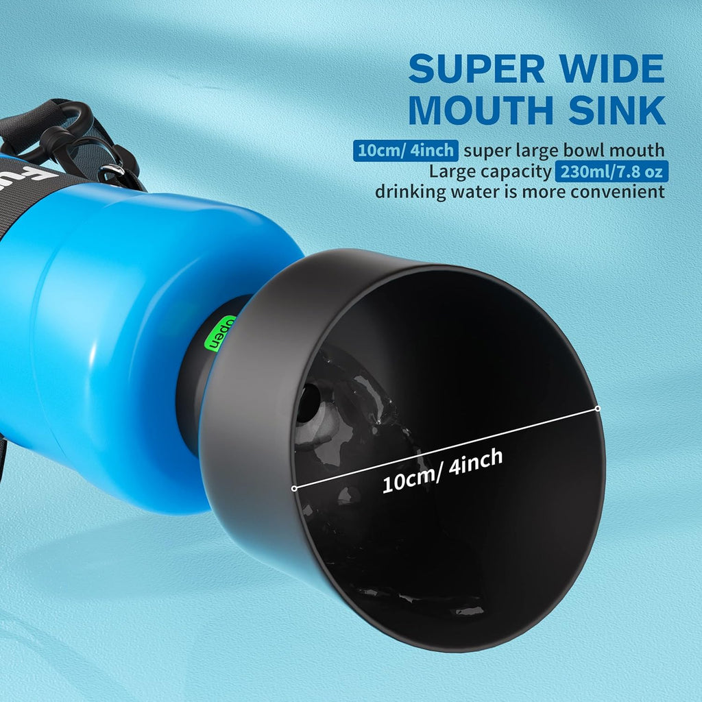 PECUTE PWB-BL01 Gourde d’extérieur pour animaux de compagnie bleu - 800 ml