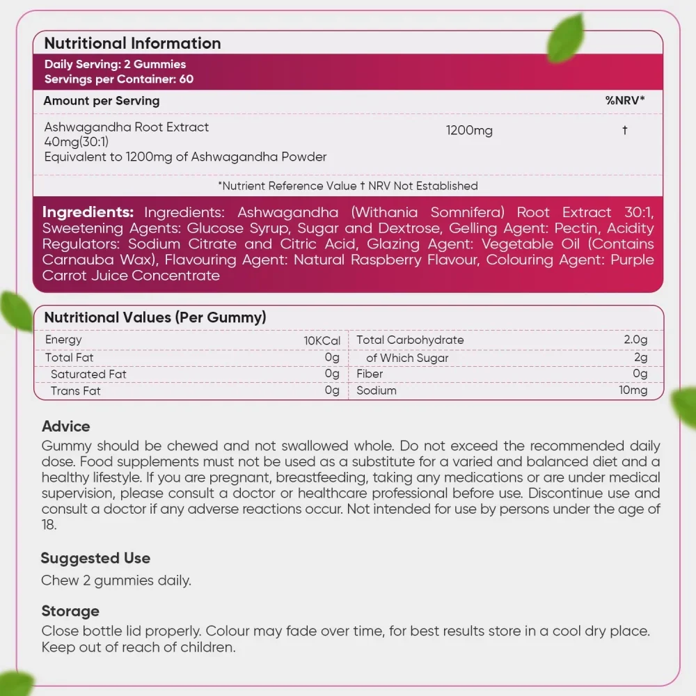 WeightWorld Ashwagandha 1200 mg - 120 gommes
