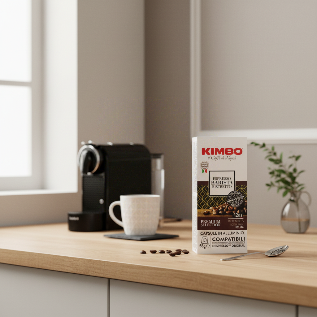 KIMBO Nespresso Capsules de café Espresso Barista Ristretto Intensité 12/13, 10 capsules, 55 g
