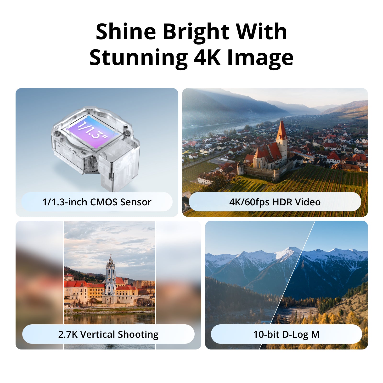 DJI Flip Fly More Combo avec Télécommande à écran RC 2, Drone avec Caméra 4K UHD pour adultes, Décollage depuis la paume, Retour automatique, Vol intelligent, 3 batteries pour 93 min d'autonomie de vol