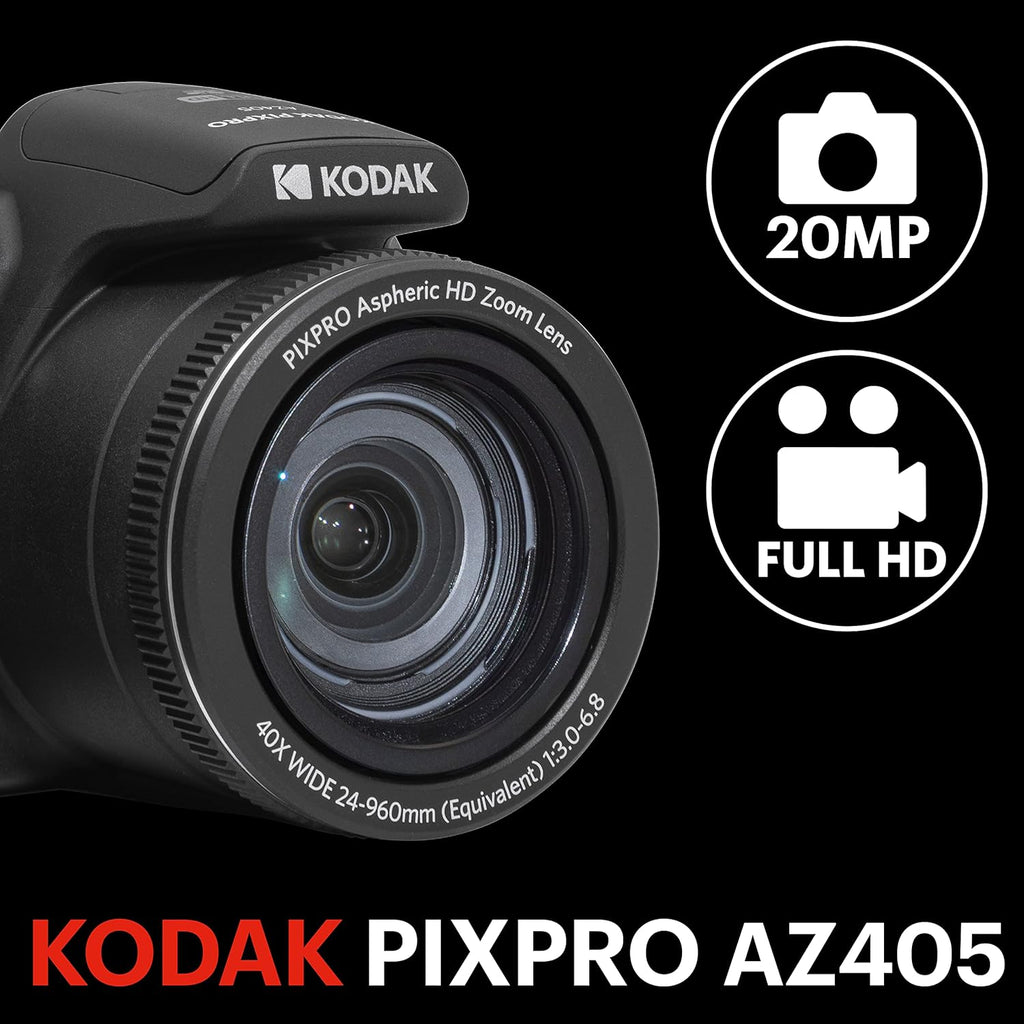 Kodak Appareil photo numérique bridge avec zoom optique 40 x (Noir)