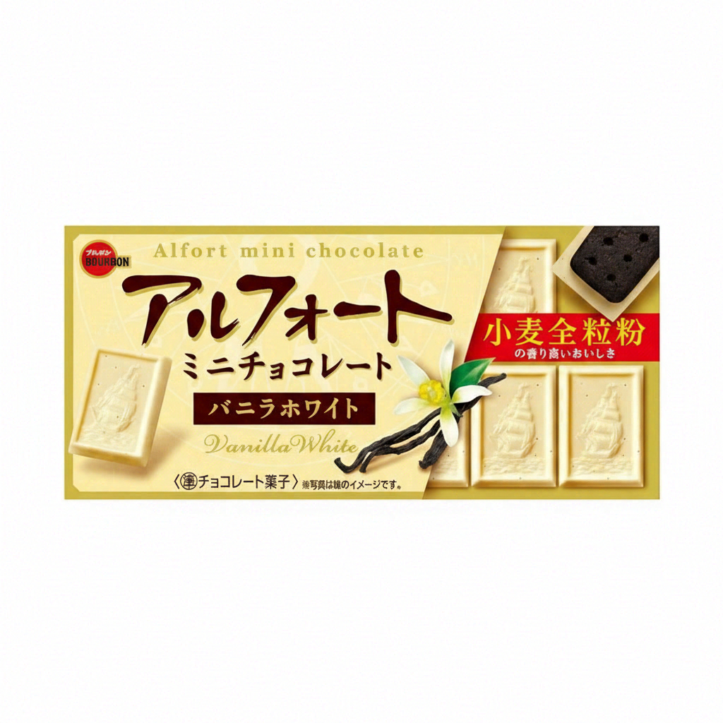 Meiji Alfort mini chocolat, Blanc vanillé