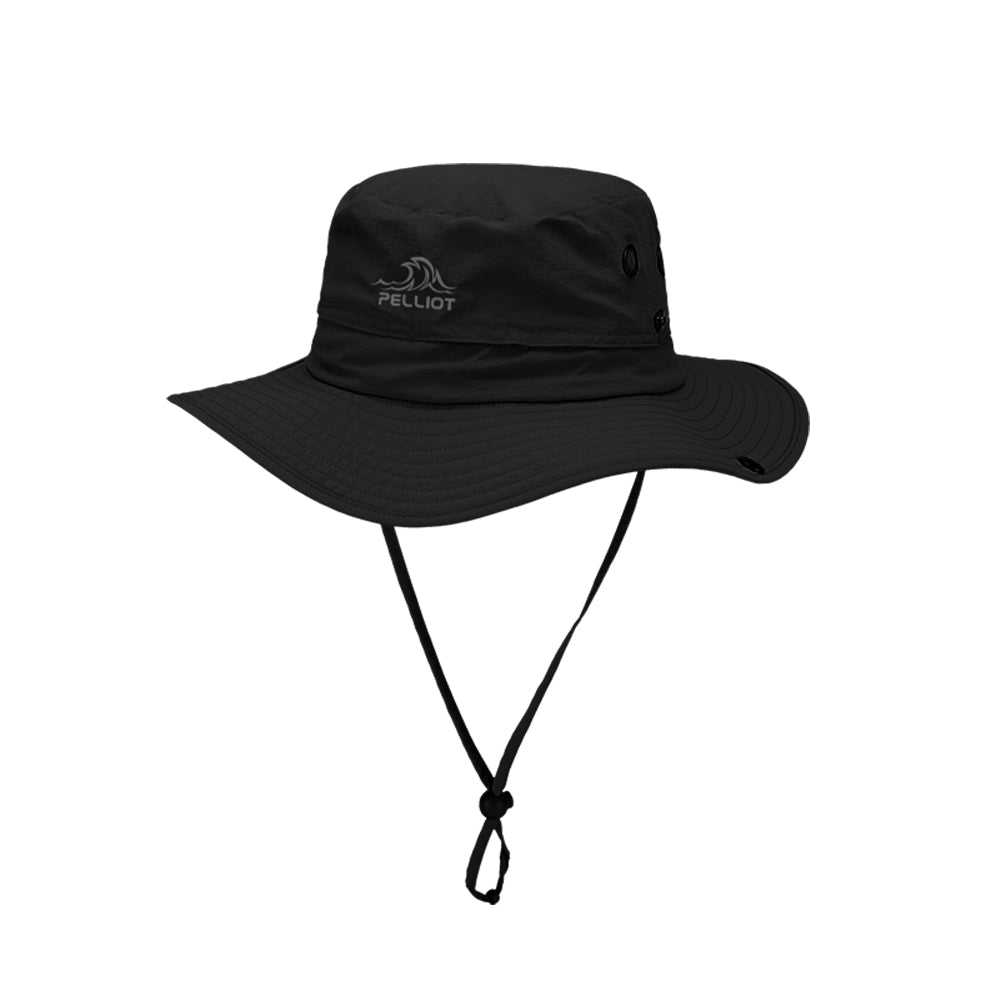 PELLIOT Chapeau de pêcheur d'extérieur Noir Unisexe Camping Voyage Imperméable Durable