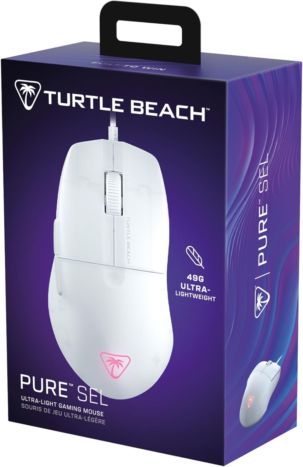 TURTLE BEACH Pure SEL Souris Gaming Filaire - 8000 DPI, 3 Boutons - Blanc