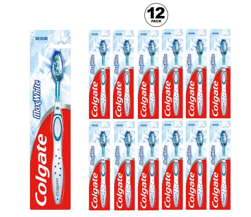 Colgate Brosse à dents Max White Moyenne CDU 12