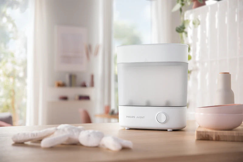 Philips Avent SCF291/00 - Stérilisateur Électrique à Vapeur 3-en-1 pour Biberons et Accessoires - Blanc