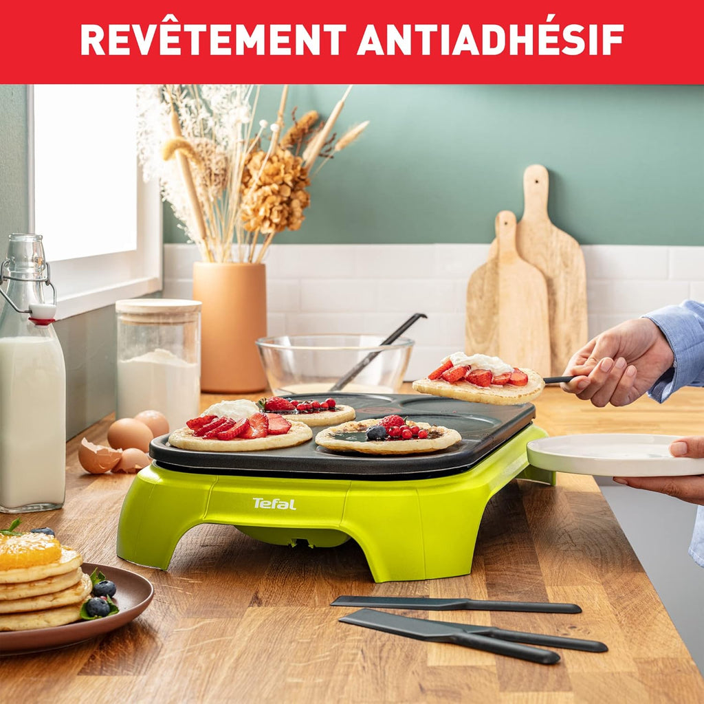 Tefal PY559312 - Crêpière 1000 W 6x12 cm ColorMania