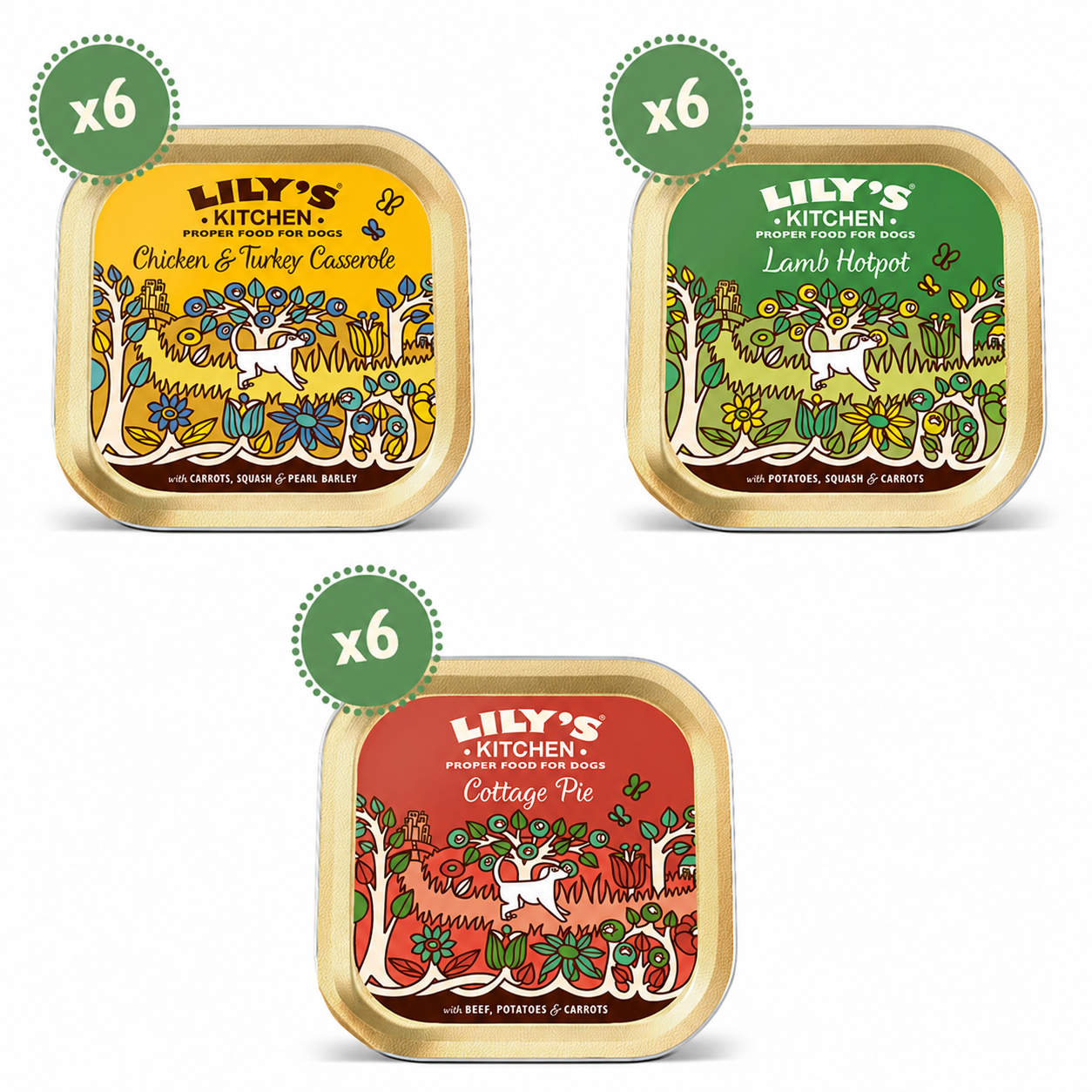 Lily's Kitchen Nourriture Humide Classique pour Chien Adulte 18 x 150 g