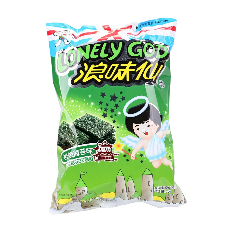 WANT WANT Torsades de pomme de terre saveur d’algues 70 g