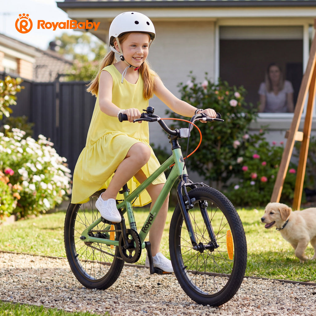 RoyalBaby+ Vélo pour enfants+ Aluminium Freestyle PRO+ 20 pouces Vert, Poids net 7,4 kg