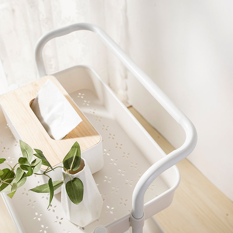 Maxcook Étagère de rangement 3 couches blanche MCWA982