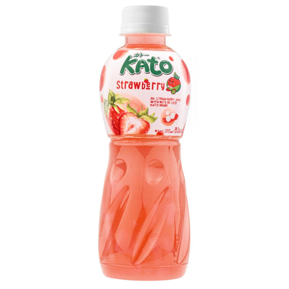 KATO Boisson Fraise avec Nata De Coco 320 ml