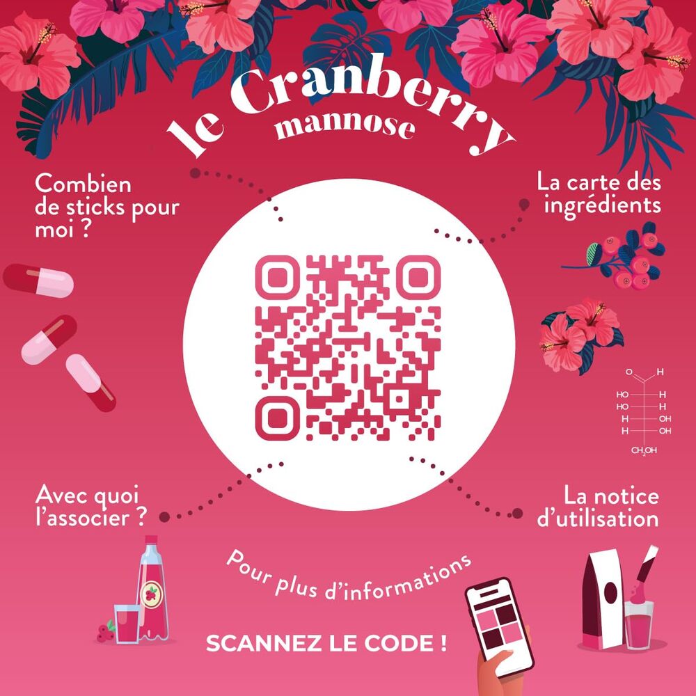 Nutri&Co Cranberry Mannose - 10 bâtonnets