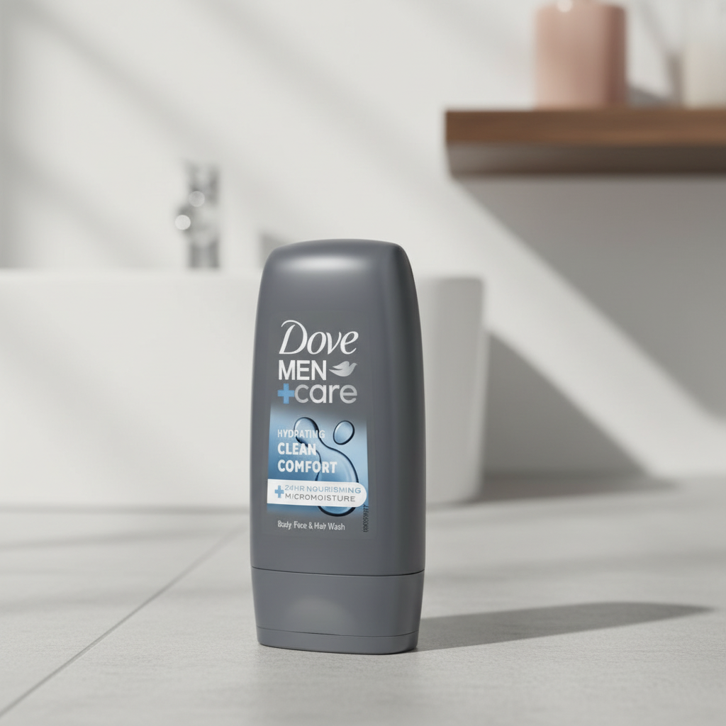 Dove Men+Care Gel Douche Hydratant 3-en-1 Cheveux, Visage et Corps Clean Comfort 55 ml