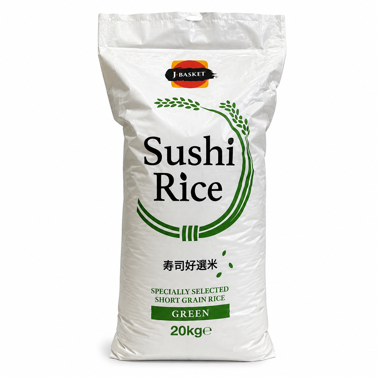 J-BASKET Riz à sushi vert à grain court 20 kg