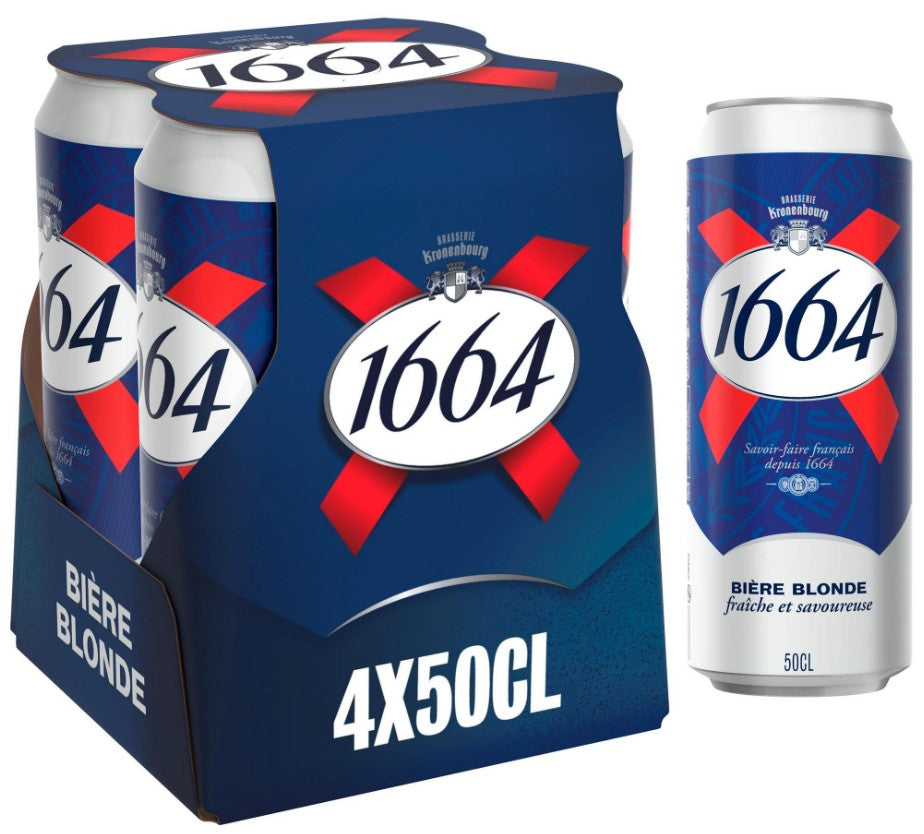 1664 Bière Blonde 5,5° 4x 50 cl Boite