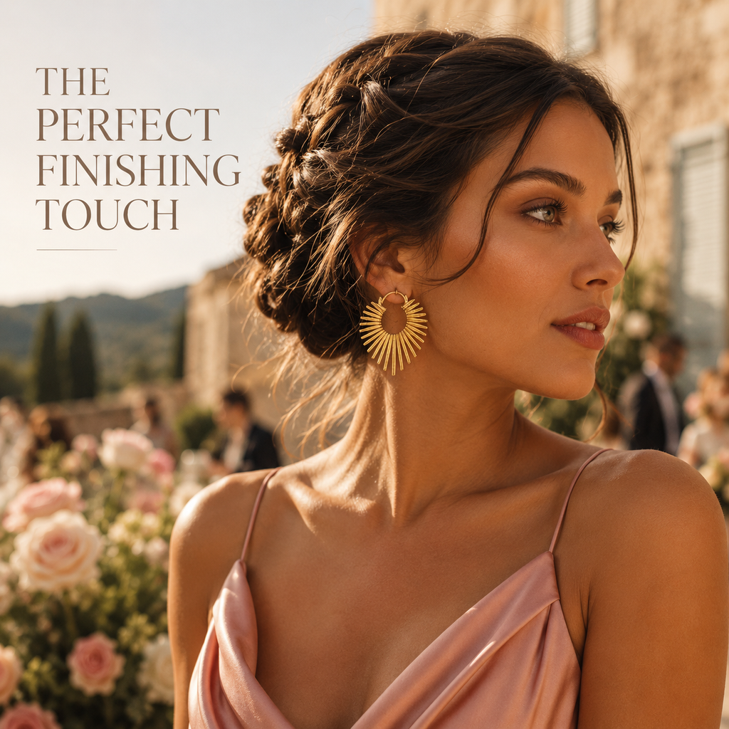 VoxorAI Boucles d'oreilles puces tournesol dorées style européen et américain, toutes saisons